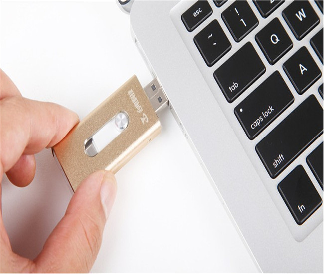 全金屬蘋果U盤 OTG手機(jī)電腦雙用U盤 手機(jī)U盤制作廠家